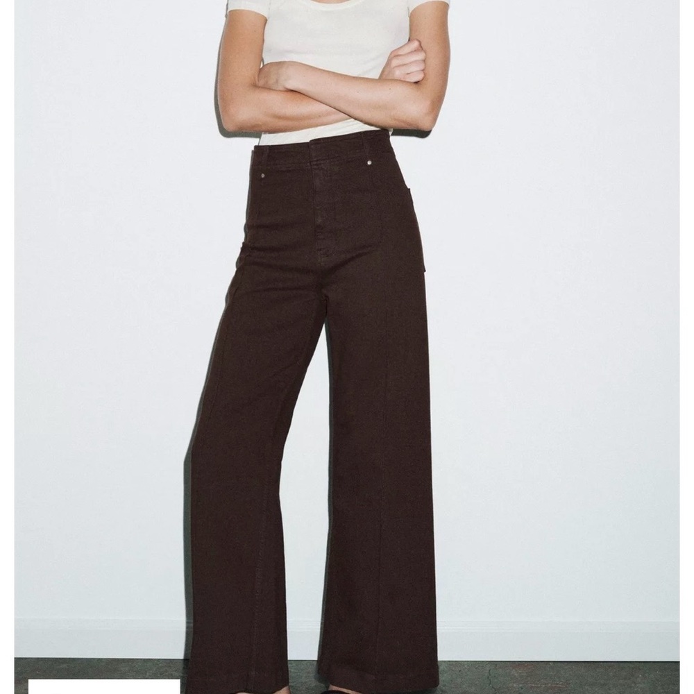 Zara Chocolate Flare Pants
